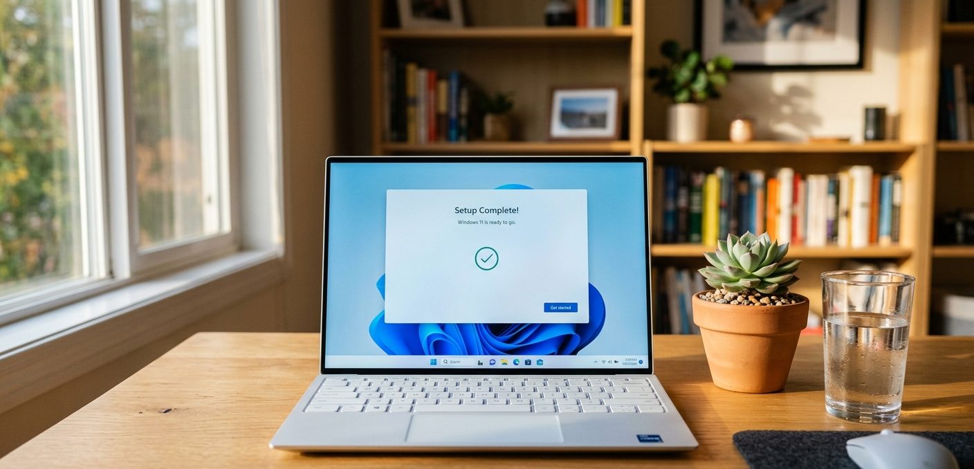 Windows 11 licensz vásárlás – laptop aktiválási képernyővel