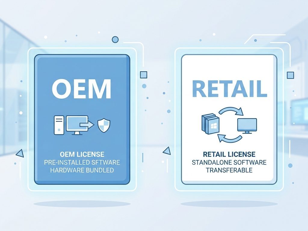 Windows OEM és Retail licensz különbsége – aktiválás és átruházhatóság