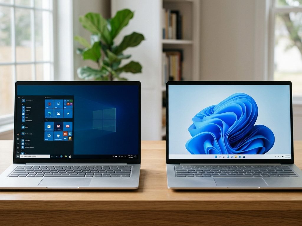 Windows 10 és Windows 11 licensz összehasonlítása két laptopon