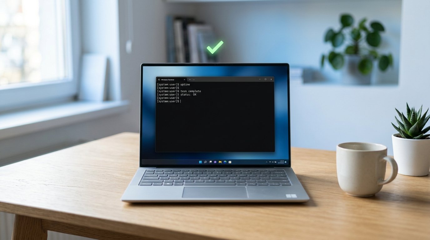Windows licensz ellenőrzése parancssorból laptopon